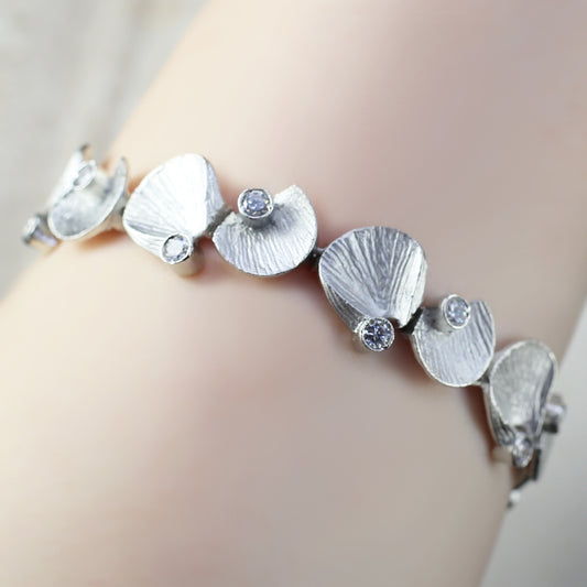 Silver Zircon Bracelet - Rabal