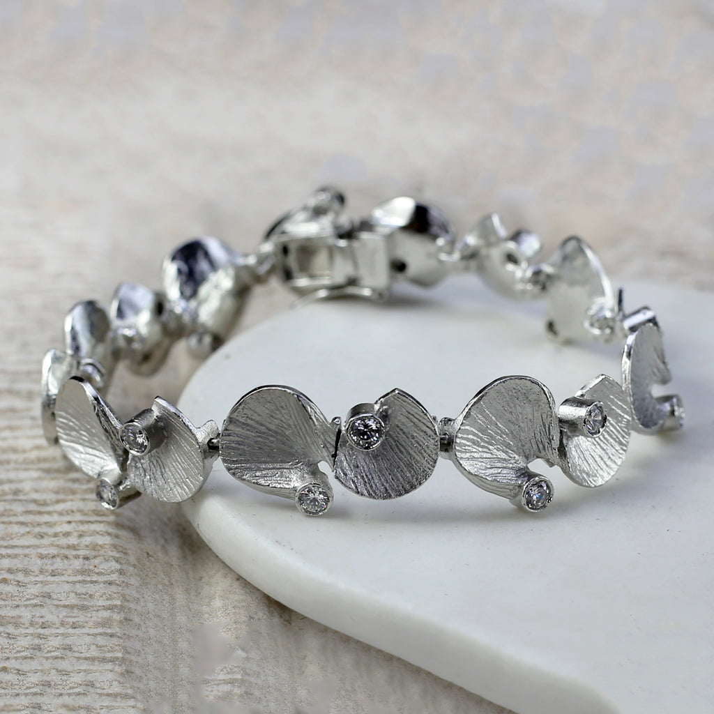 Silver Zircon Bracelet - Rabal