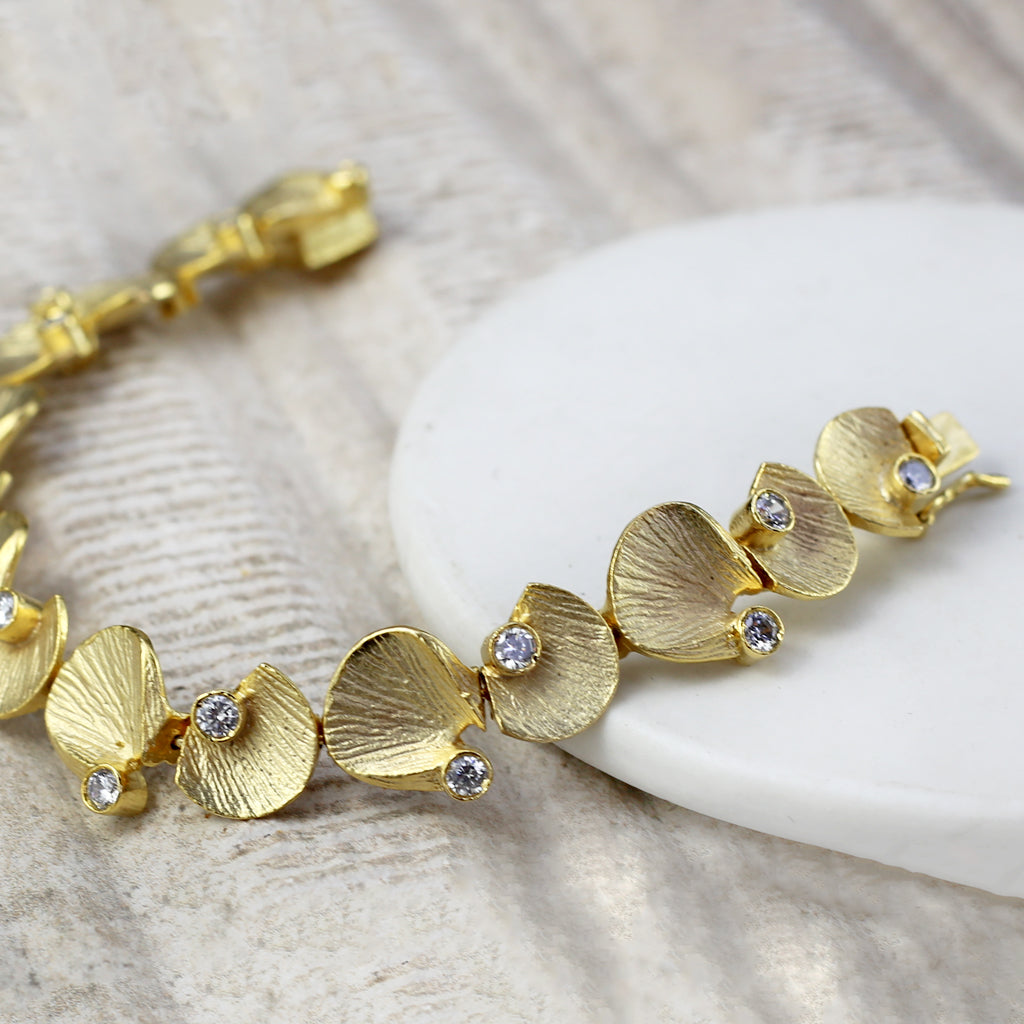 Gold Zircon Bracelet - Rabal