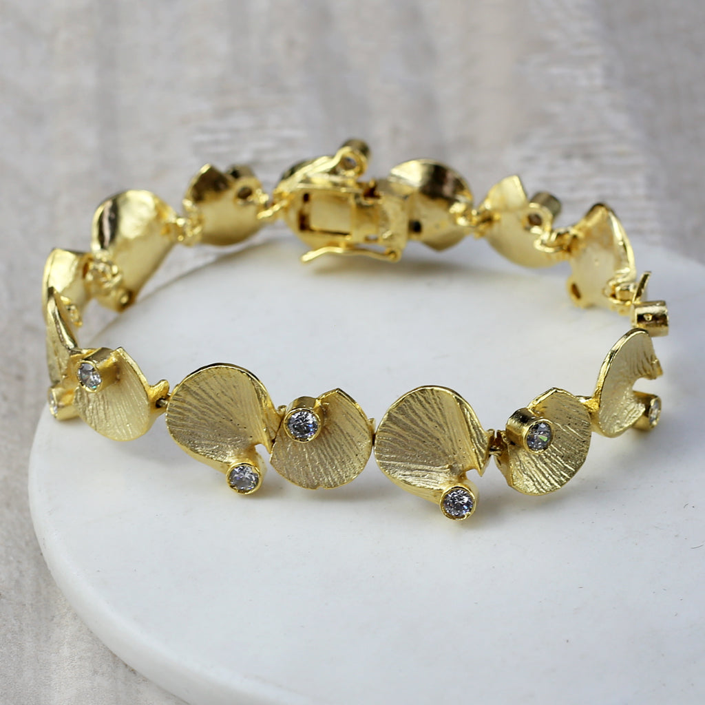 Gold Zircon Bracelet - Rabal