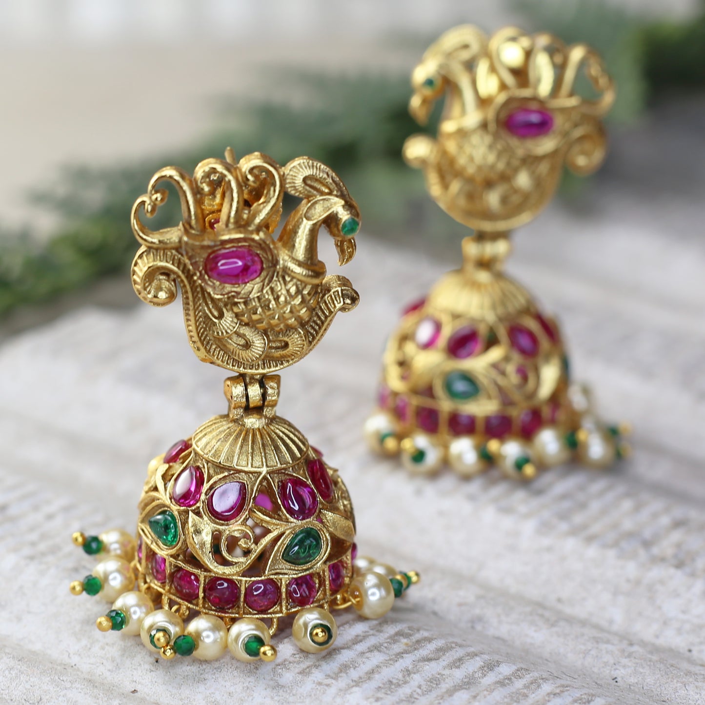 Multicolour Bird Jhumke I Earring