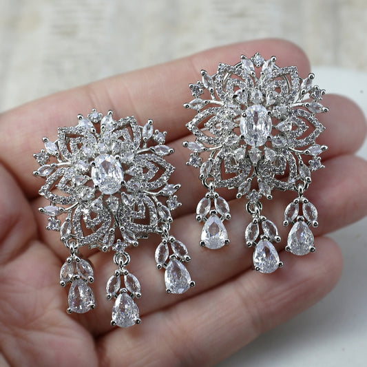Flower Silver Earring - Rabal