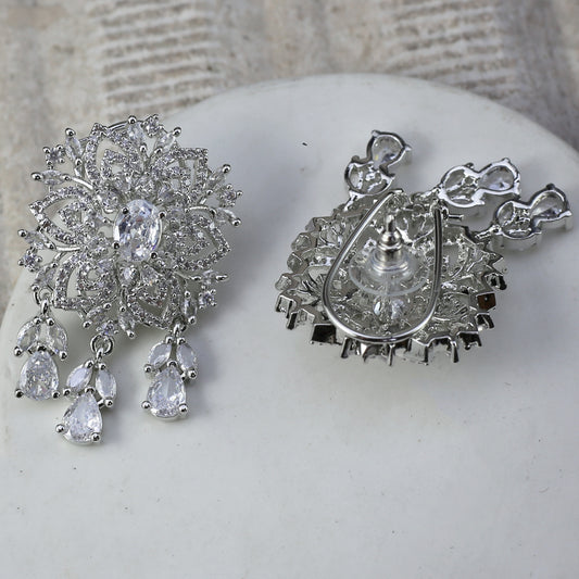 Flower Silver Earring - Rabal