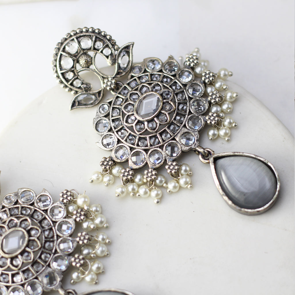 Tribal Pearl Drop Earring - Rabal