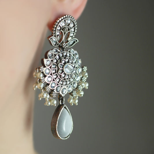 Tribal Pearl Drop Earring - Rabal