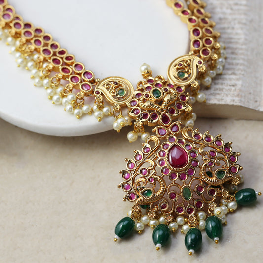 Multicolour Layered Necklace - Rabal