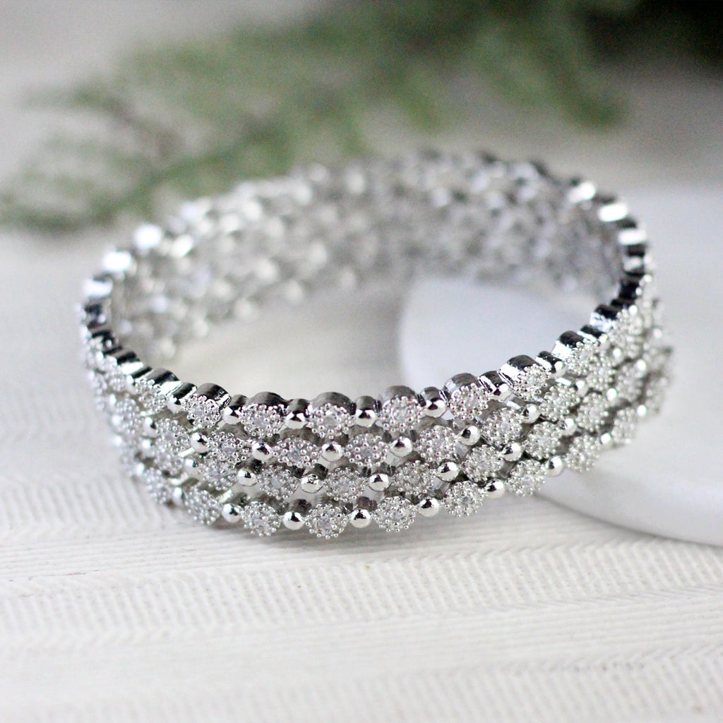 Statement Zircon Bangles I Choorian - Rabal