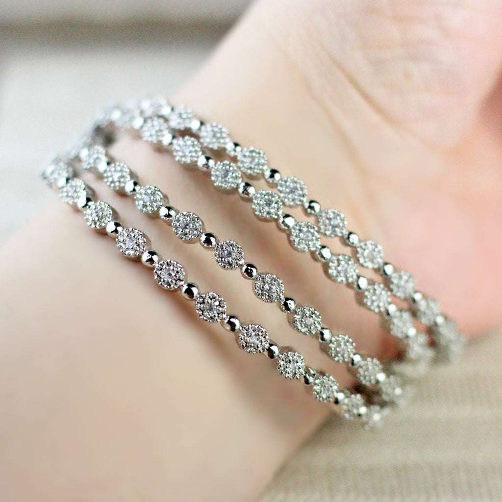 Statement Zircon Bangles I Choorian - Rabal