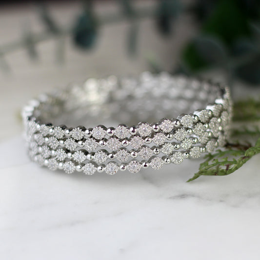 Statement Zircon Bangles I Choorian - Rabal