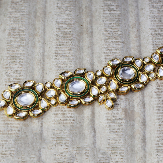 Green Kundan Choker I Necklace - Rabal