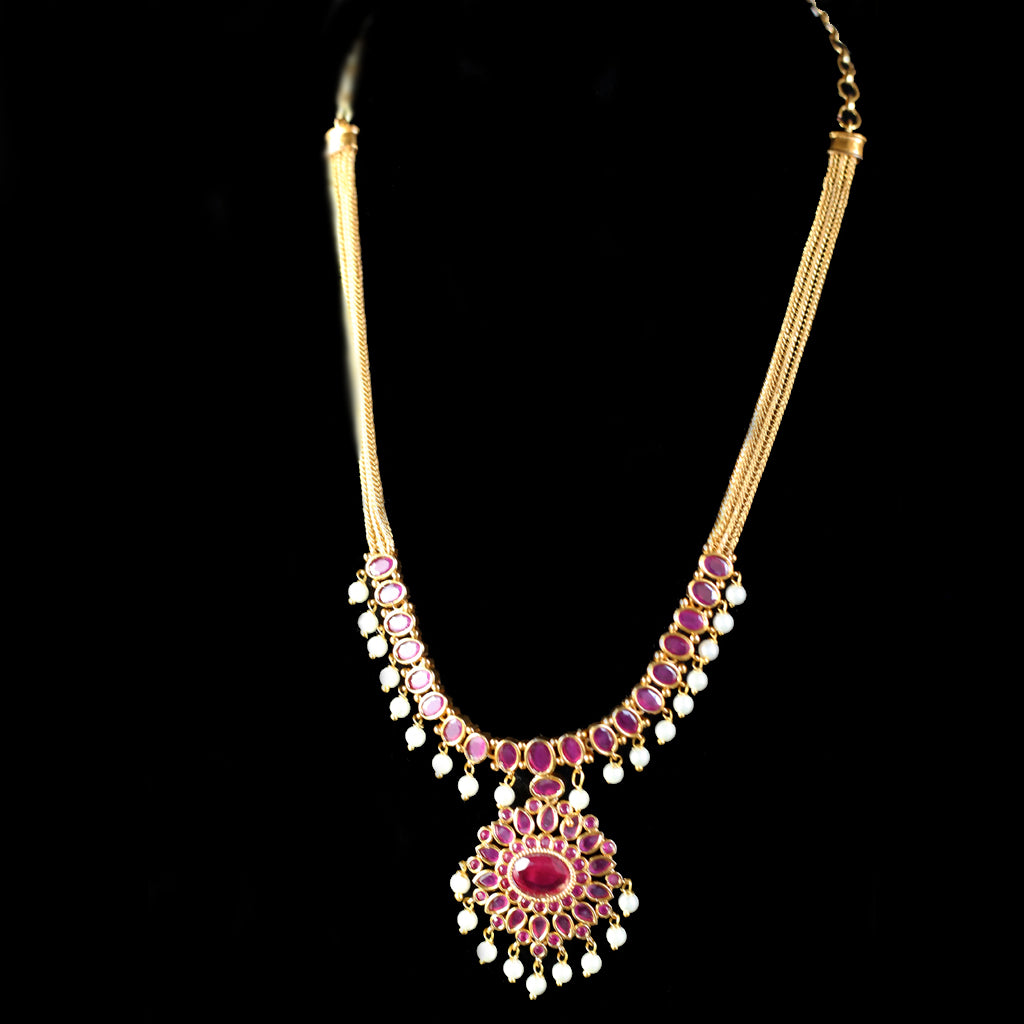 Ruby Flower Mala - Rabal