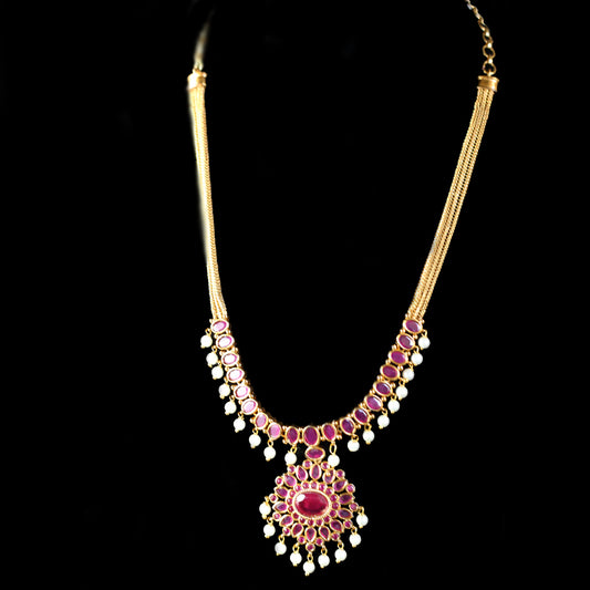 Ruby Flower Mala - Rabal