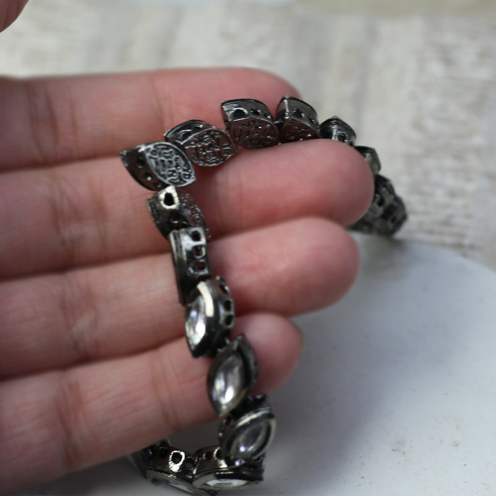 Black Kundan Necklace - Rabal