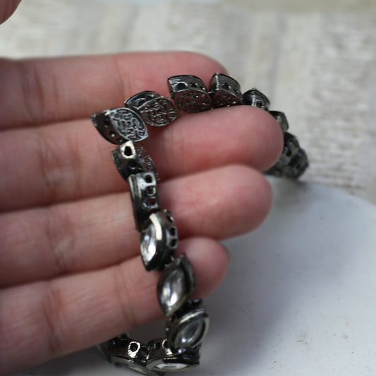 Black Kundan Necklace - Rabal