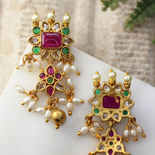 Multicolour Drop Earring