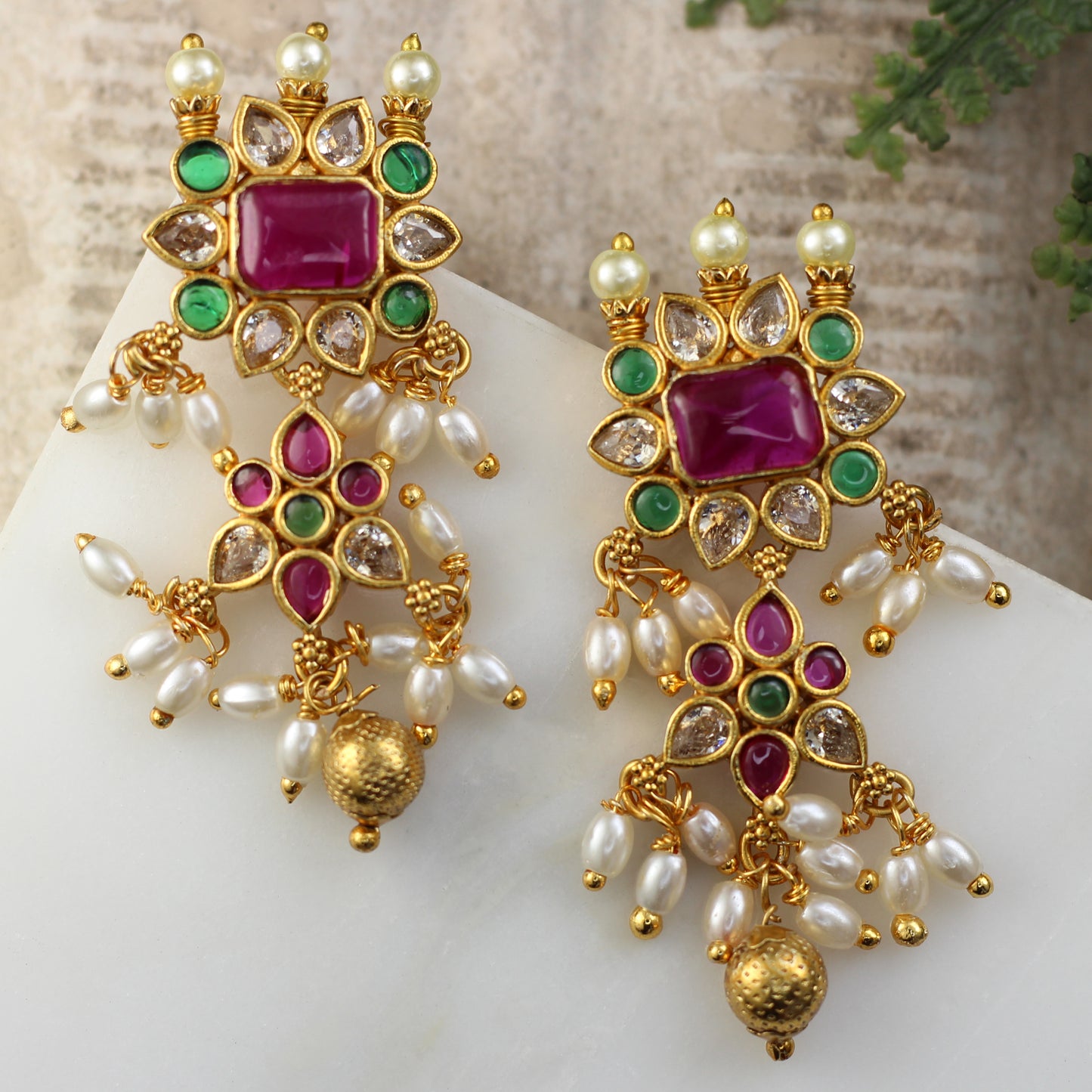 Multicolour Drop Earring