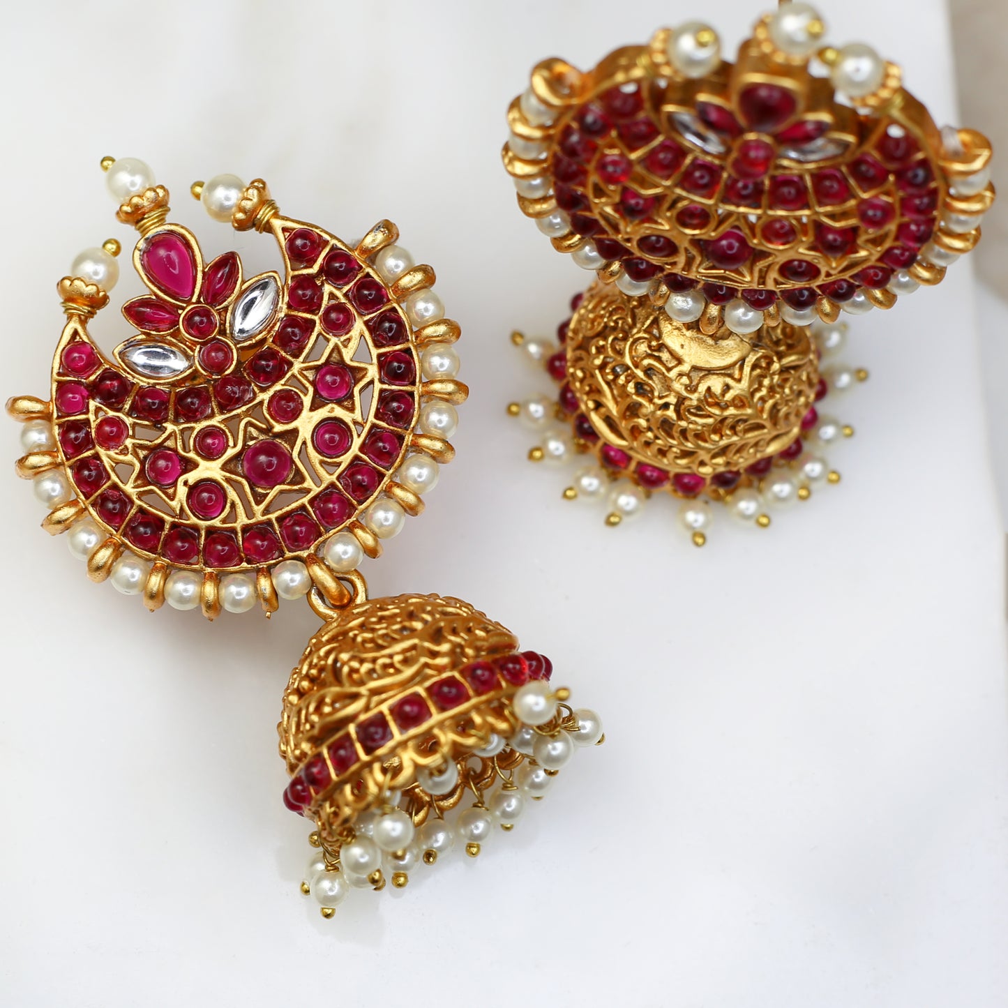 Ruby Statement Jhumke I Earring