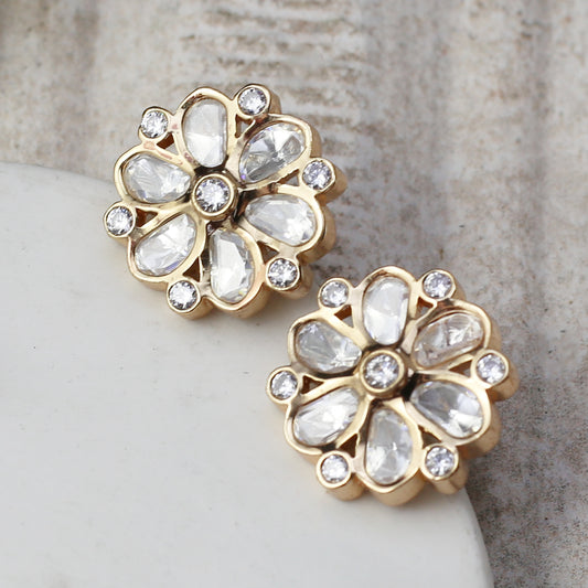 Kundan Double Layer Earring