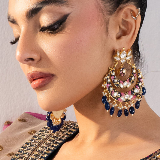 Kundan Statement Drop Earring