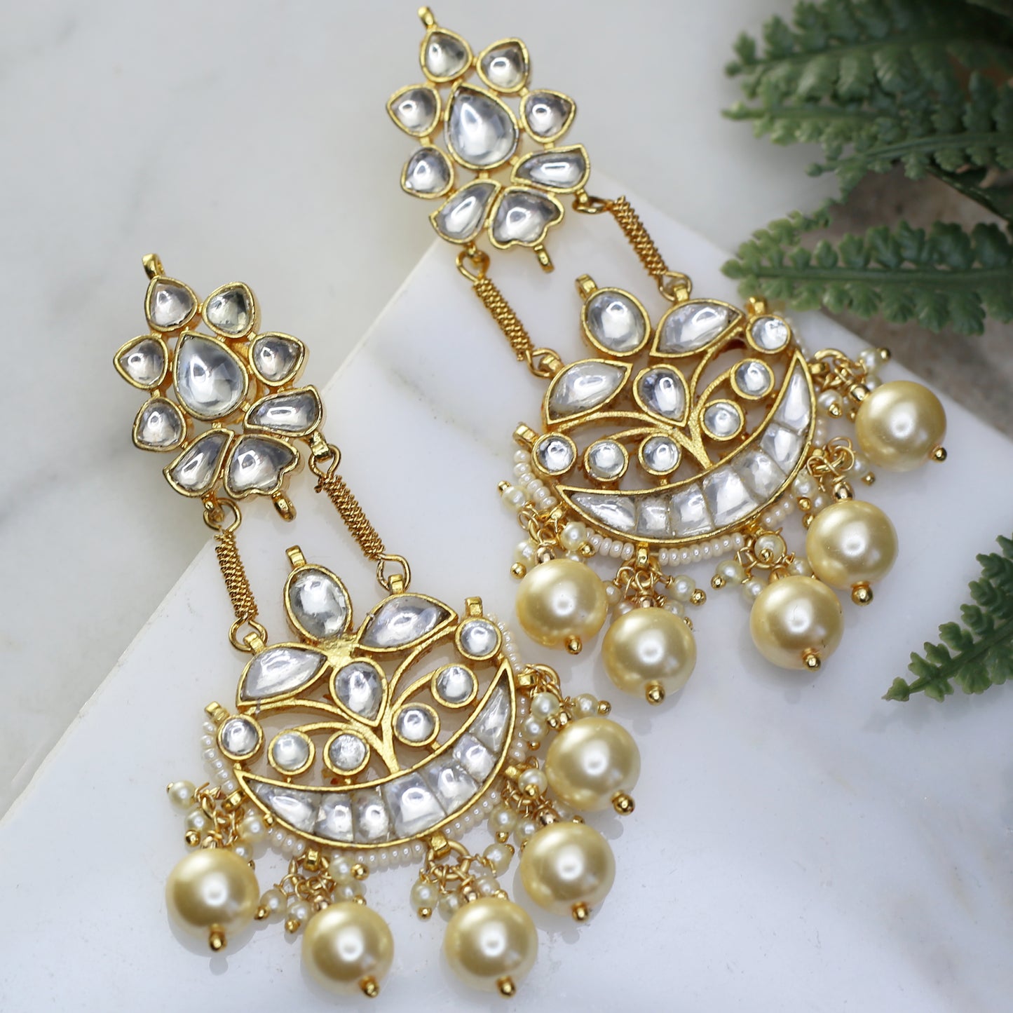 Kundan Statement Drop Earring