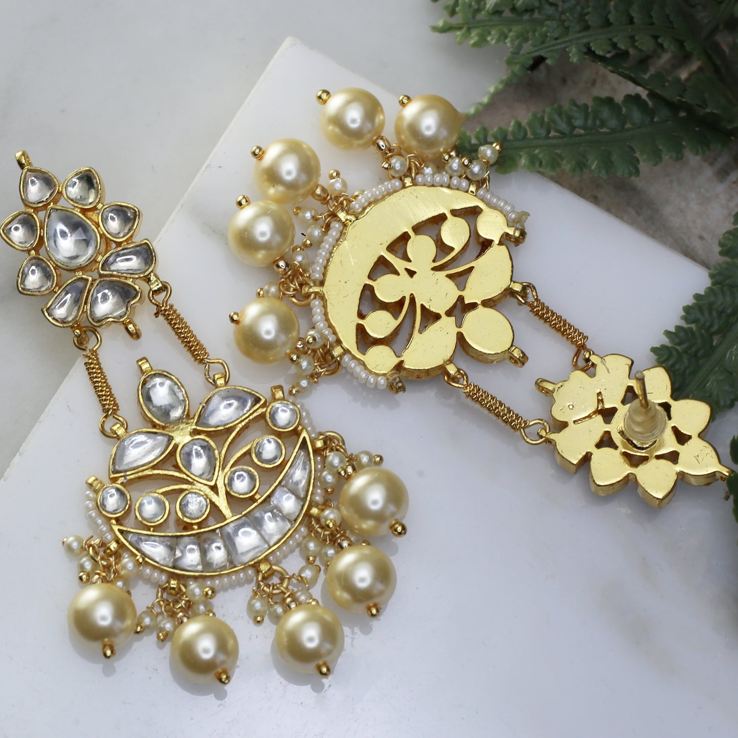 Kundan Statement Drop Earring