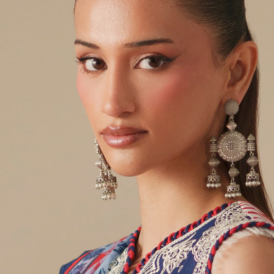 Tribal Long Drop Jhumke I Earring - Rabal