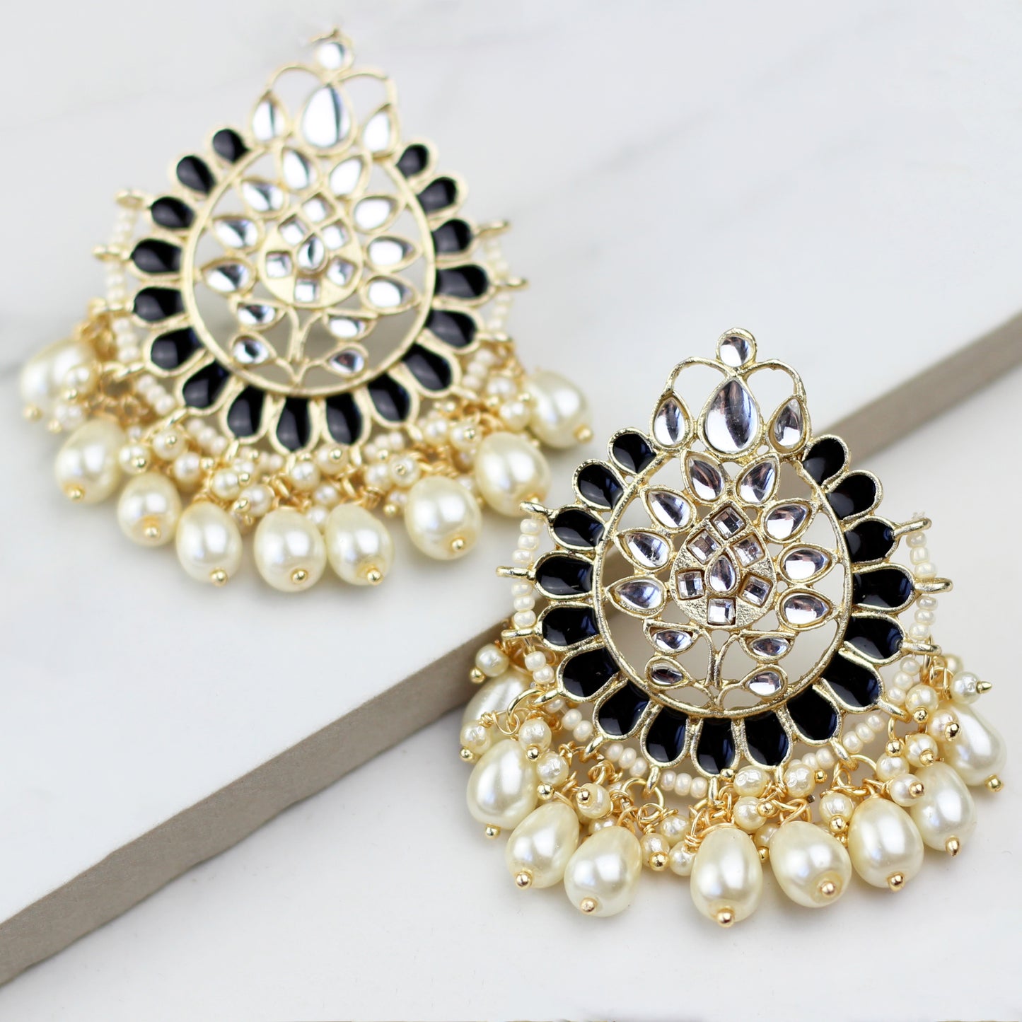 Black Pearl Drop Earring