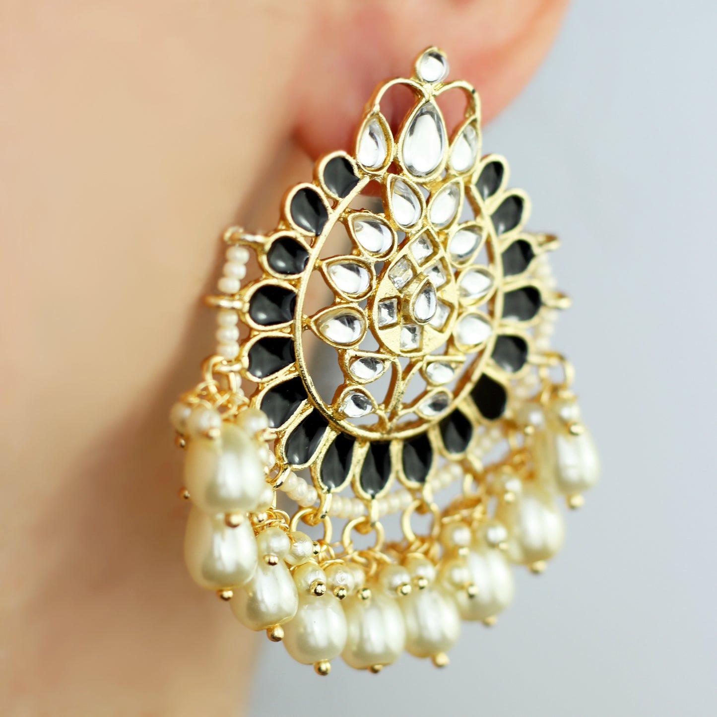 Black Pearl Drop Earring