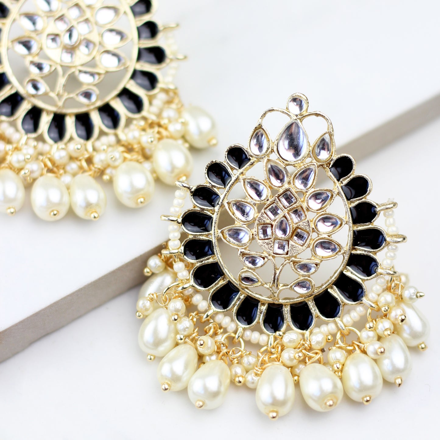 Black Pearl Drop Earring