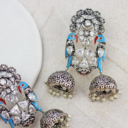 Statement Bird Drop Jhumki