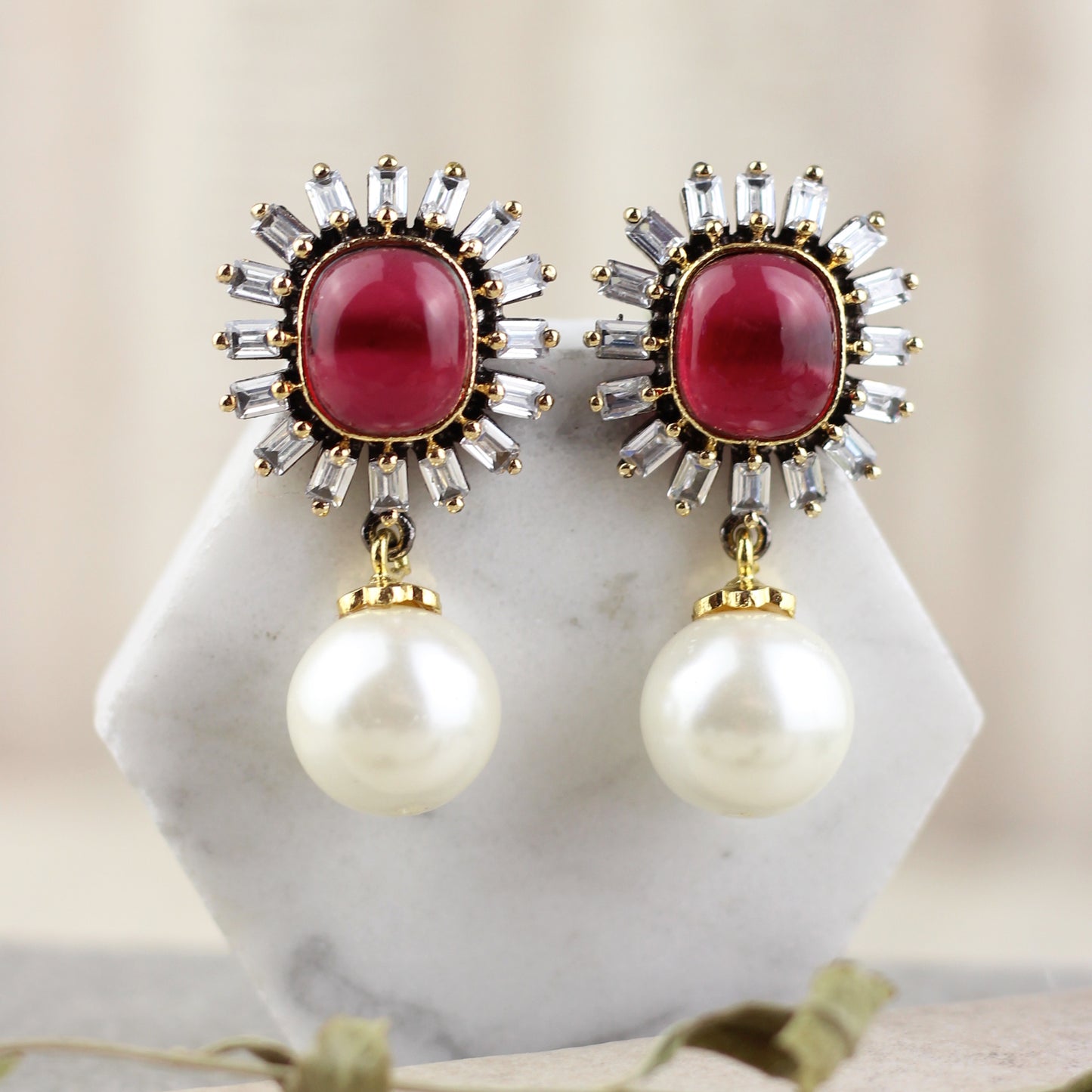 Statement Pearl Drop Earring - Rabal