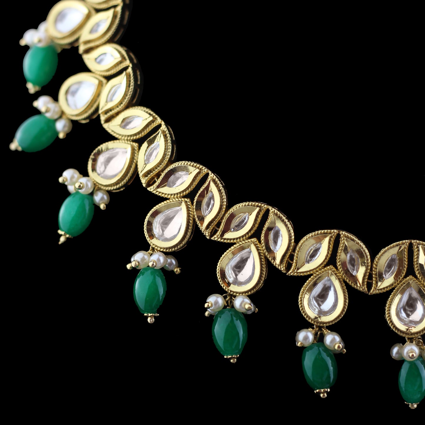 Green Kundan Necklace