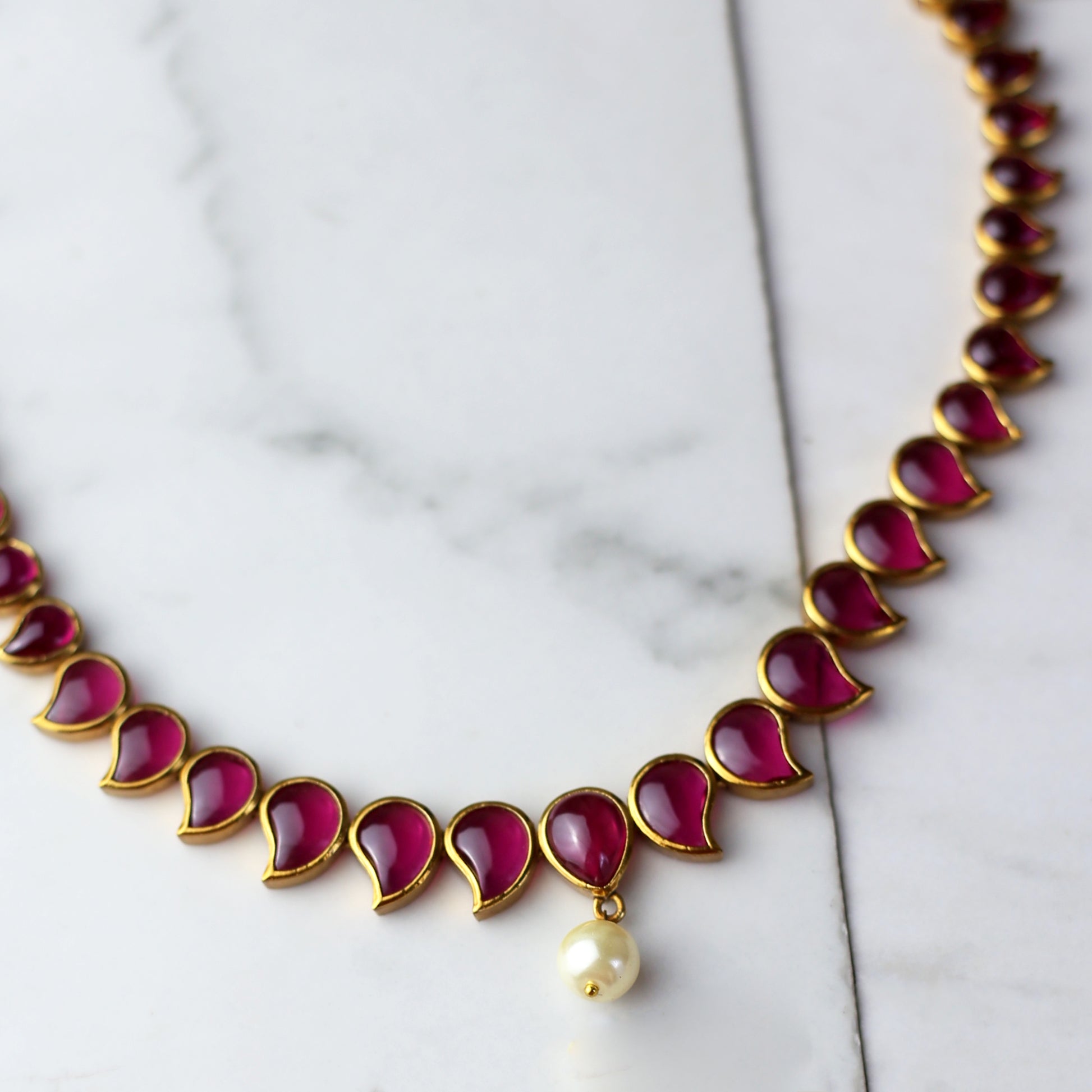 Statement Ruby Necklace - Rabal
