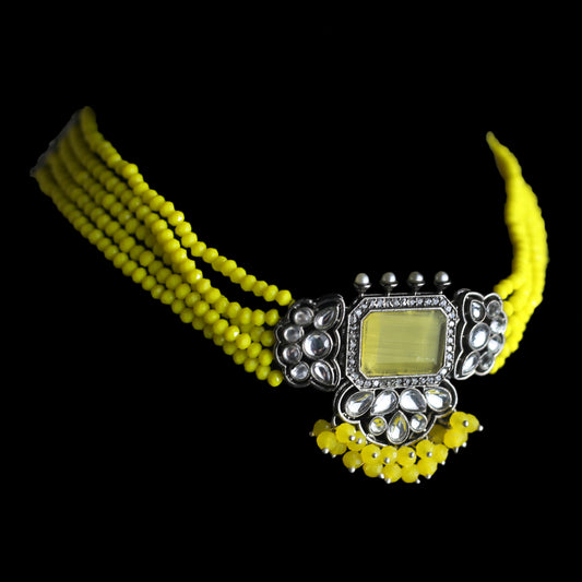 Yellow Statement Tribal Choker