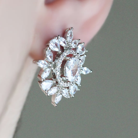 Zircon White Stud Earring