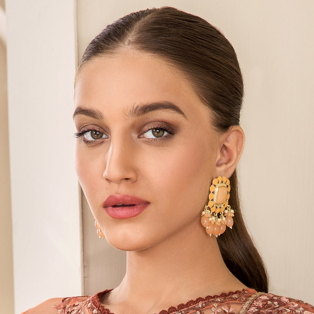 Statement Turquoise Drop Earring - Rabal
