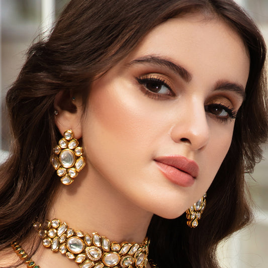 Kundan Drop Earrings